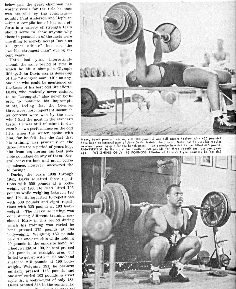 How much weight did the strongmen of the past lift?