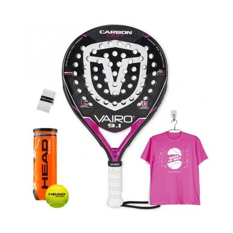 PALA DE PADEL DE CONTROL PALA VAIRO CARBON LADY 9,1 2017