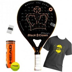 PALA DE PADEL DE CONTROL PALA BLACK CROWN PITON