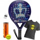 PALA DE PADEL DE CONTROL PALA BLACK CROWN PITON 5.0 SOFT 2017