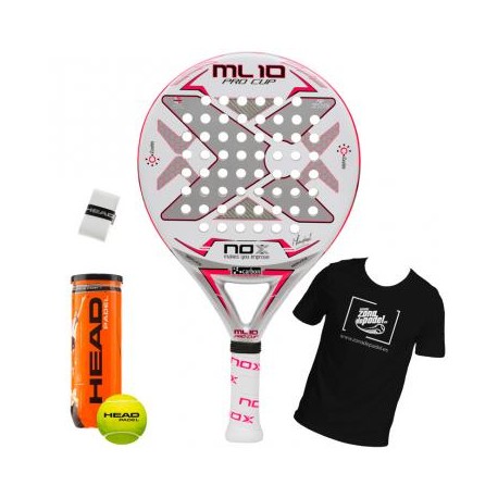 PALA DE PADEL DE CONTROL PALA NOX ML10 PRO CUP SILVER 2019