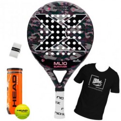 PALA DE PADEL DE CONTROL PALA NOX ML10 PRO CUP SURVIVOR GRIS 2019