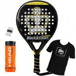 PALA DE PADEL DE CONTROL BLACK CROWN PITON 7.0 2018