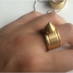 Bague de doigt pour la défense personnelle pendentif multifonction