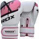 Luvas de boxe RDX F7 Ego para mulher, rosa