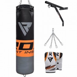 RDX Saco de boxe F12 com luvas e suporte para Pared