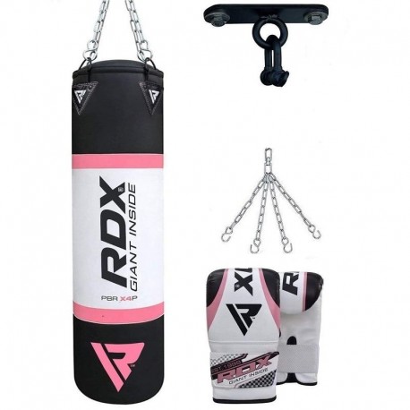 RDX X4 Boxing Sack com luvas e largura