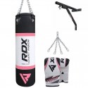 RDX Saco de Boxe X4 com luvas e suporte para Pared