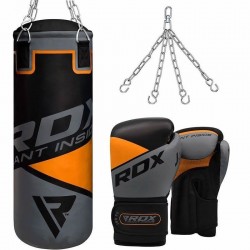 RDX 8O Set de Saco de Boxeo Para Niños de 2 Pies y Guantes