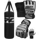 RDX J13 Silver Boxing Sack Set e Grappling MMA Luvas