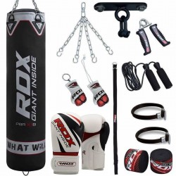 RDX Set de Saco de Boxeo F7 Gimnasio en Casa 17 Pzas