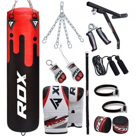 RDX F9 Boxen Saco Set mit Saco Gimnasium Handschuhe in Casa 17 Pzas