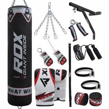 RDX X1B F12 17 pzas Set de Saco de Boxeo para Gimnasio en Casa