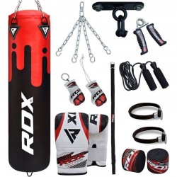 RDX F9 Boxing Saco com Ginásio Luvas Boxe em Casa 13 pcs