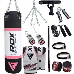 RDX X4 4ft Set de Saco de Boxeo Gimnasio en Casa 13 Pzas