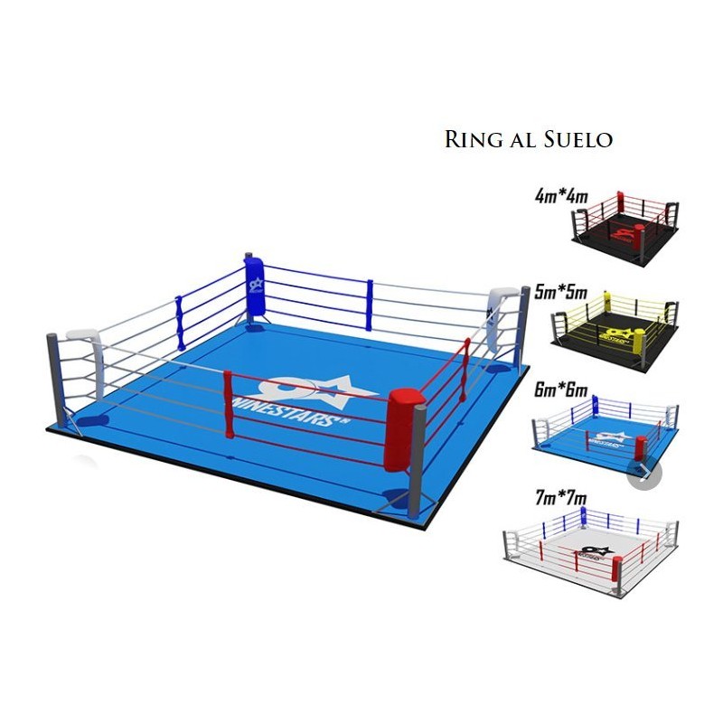 Ring de boxe 6 m x 6 m entrainement - Decasport