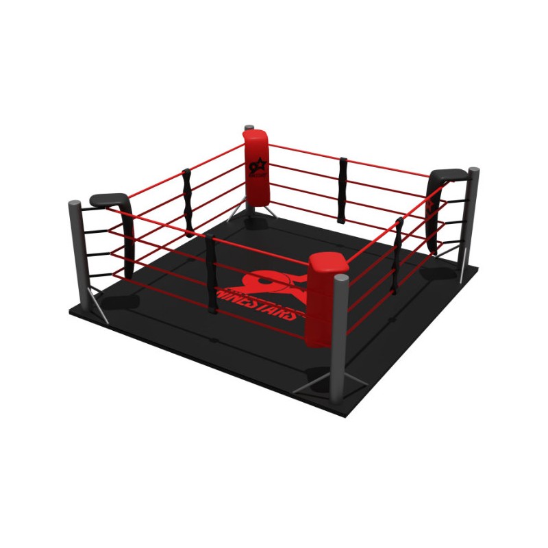 Ring de boxe 6 m x 6 m entrainement - Decasport