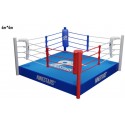 Anello di boxe 4 x 4 metri con piattaforma 30, 40 o 50 cm