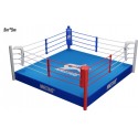 Anello di boxe 5 x 5 metri con piattaforma 30, 40 o 50 cm