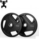 DISCOS DE BORRACHA (DIÂMETRO INTERNO 50 MM) PARA TREINAMENTO DE FORÇA