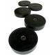 BLACK CROSSFIT DISCS (INNER DIAMETER 50 MM) PROFESSIONAL