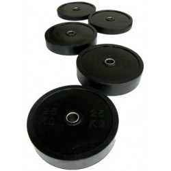 DISCOS DE CROSSFIT NEGROS (DIÁMETRO INTERIOR 50 MM) PROFESIONALES