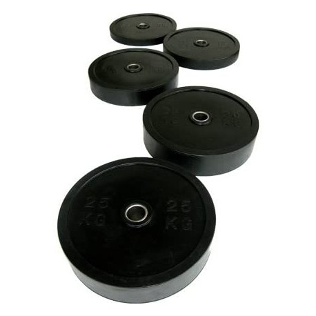 BLACK CROSSFIT DISCS (INNER DIAMETER 50 MM) PROFESSIONAL