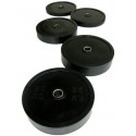 BLACK CROSSFIT DISCS (INNER DIAMETER 50 MM) PROFESSIONAL