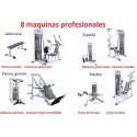 LOTE PACK FULL GYM (8 PROFESSIONAL MACHINES)