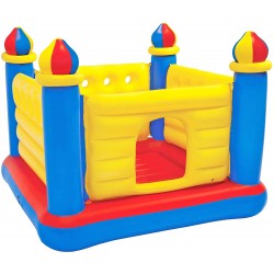 INFLATABLE CASTLE TYPE RING MULTICOLORED INTEX 48259NP
