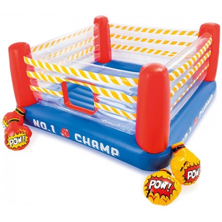 RING DE BOXEO INFLABLE INFANTIL TIPO CASTILLO HINCHABLE