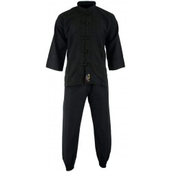 ULTRA LÉGER KUNG FU PLAYWELL ÉLITE MICROFIBRE TOUT NOIR : ENFANTS