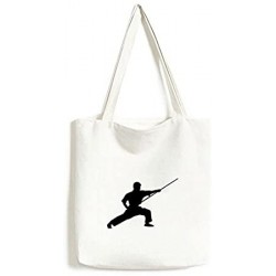 CHINESE CANVAS BAG WITH DESIGN KUNG FU MARTIAL ART