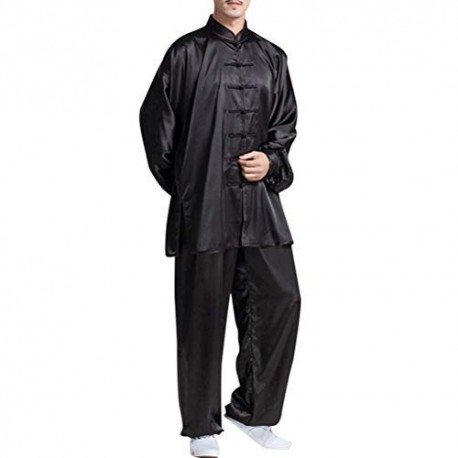 besbomig Clásico Unisexo Trajes Tang Kung fu Artes Marciales Conjuntos de Uniformes - Artes Marciales Tai Chi Ropa de Practic