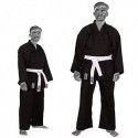 TurnerMAX– Kimono Karate Artes marciais algodão TAE KWON DO uniforme crianças Jiu Jitsu Gi Judo Crianças adultos roupas pretas 1