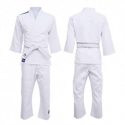 Starpro Formation de costumes de judo Uniforme - Karate Gi Kit IJF MMA Arts Martiaux Taekwondo Combat Blanc Kimono 250g Δ 