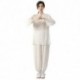 KSUA Mujeres Tai Chi Uniforme Kung Fu Chino Ropa Traje de Artes Marciales de algodón para Kungfu Taichi Zen meditación Artes 