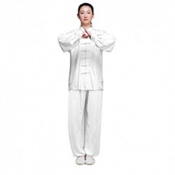 KIKIGOAL Taijiquan Roupas Prática, Tai Chi Roupas, Sub- algodão e linho Chinês Wind Martial Arts Vestido, Fantasia 
