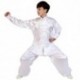 BOZEVON Unisex Niños Ropa De Tai Chi Poliéster Tang Traje de Artes Marciales Kung Fu Uniformes Disfraces, Profundo Azul