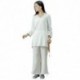 KSUA Traje de meditación Zen para Mujeres Ropa de Kung fu Chino Traje de Tai Chi Traje de Yoga de algodón Uniforme de Artes M
