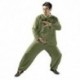 KSUA Hombres Tai Chi Uniforme Kung Fu Chino Ropa algodón para Artes Marciales Zen, Rojo Oscuro EU L/Etiqueta XL