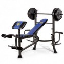 MARCY MWB-36780B FOR BEGINNERS ­ BANKING PRESS WITH 35 KG BAR - FULL MOCULATION BANK MULTIFUNCTION ­ CURL D