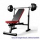 YLM Banco de Pesas Ajustable, Banco de Pesas Ajustable Plegable Gimnasio Fitness Entrenamiento con Ejercicios Multi Sit Up Wo