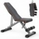 YOLEO BANCO DE PESAS AJUSTABLE UTILITY PLEGABLE BANCO DE ENTRENAMIENT DE CUERPO COMPLETE INCLINLINE LEVANTAMIENT