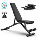 YLAN ADJUSTABLE FOLDING WEIGHT BENCHES MULTI-FUNCTION DUMBBELL STOOL ABDOMINAL MUSCLE SIT-UP INCLINE BOARD PRESS FITNESS, MAX