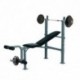 HOMCOM BANCO DE MUSCULACIÓN BANCO DE PESAS MAQUINA DE FITNESS ENTRENAR MUSCULOS 165X68X114CM CON RESPALDO REGOLARE