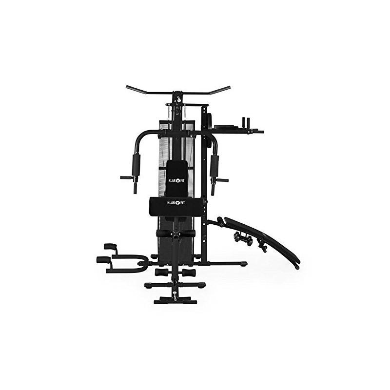 KLARFIT ULTIMATE GYM 5000 MULTI STATION MOCULATION PROFESSIONAL TRAINING CAGE BONDING WEIGHTS AND PULLEYS EXERCISES