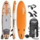 THURSO SURF Tabla Paddle Surf Hinchable Waterwalker 335x81x15 cm Construcción de Dos Capas Deluxe Incluye Remo con Eje de Car