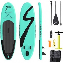 LAVAGNA GONFIA, STAND-UP PADDLE SURF DI SUP, SPESSORE FINO A 15CM, UNITÀ ANTISCIVOLO, COMPRESO ZAINO, CINTURA