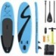 streakboard Tabla Hinchable, Stand-up Paddle Surf de Sup, Grosor hasta 15cm,Cubierta Antideslizante, Incluida Mochila, Correa